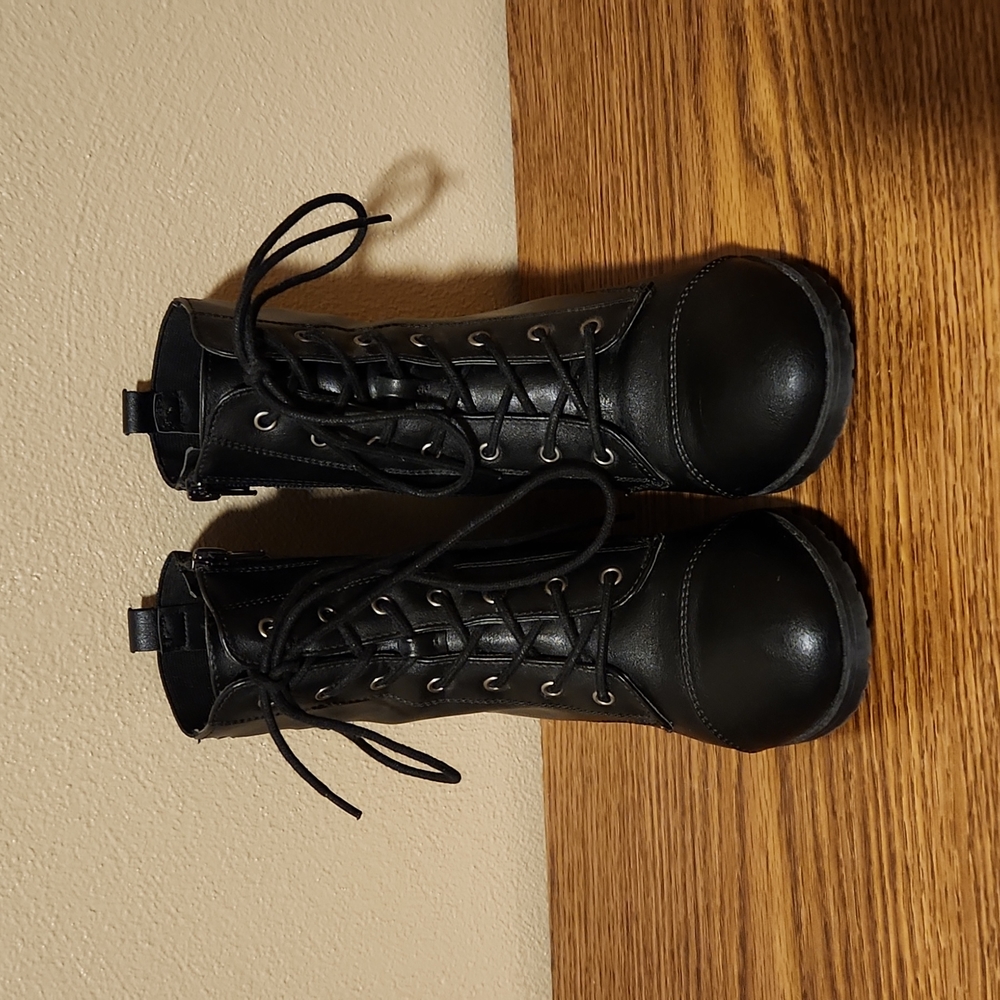 Womens black booties